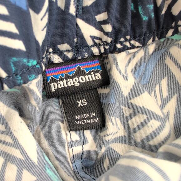 Patagonia Barely Baggies Womens XS Shorts Style 57041 Quill Navy Blue Funky 2.5" - Picture 6 of 9